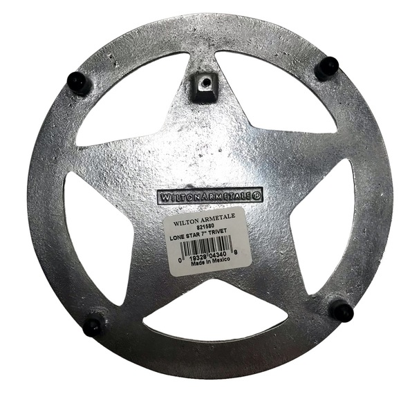 WILTON ARMETALE Lone Star Trivet Aluminum Texas Star Trivet NWT - Picture 4 of 8